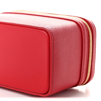 Calfskin Handbag - Red
