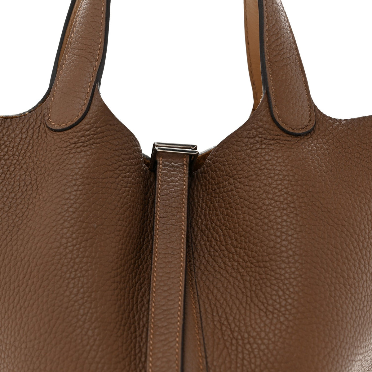 Taurillon Clemence Swift Eclat Picotin L Handbag