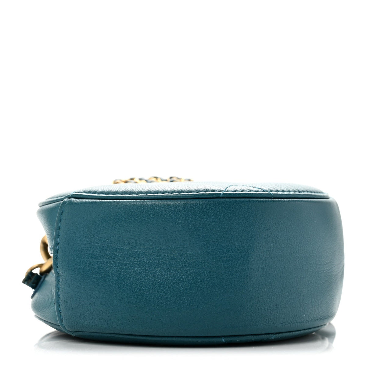 Quilted Goatskin Clutch Bag - Blue