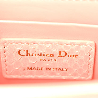 Snakeskin 30 Montaigne Box Bag Rose Clai Handbag