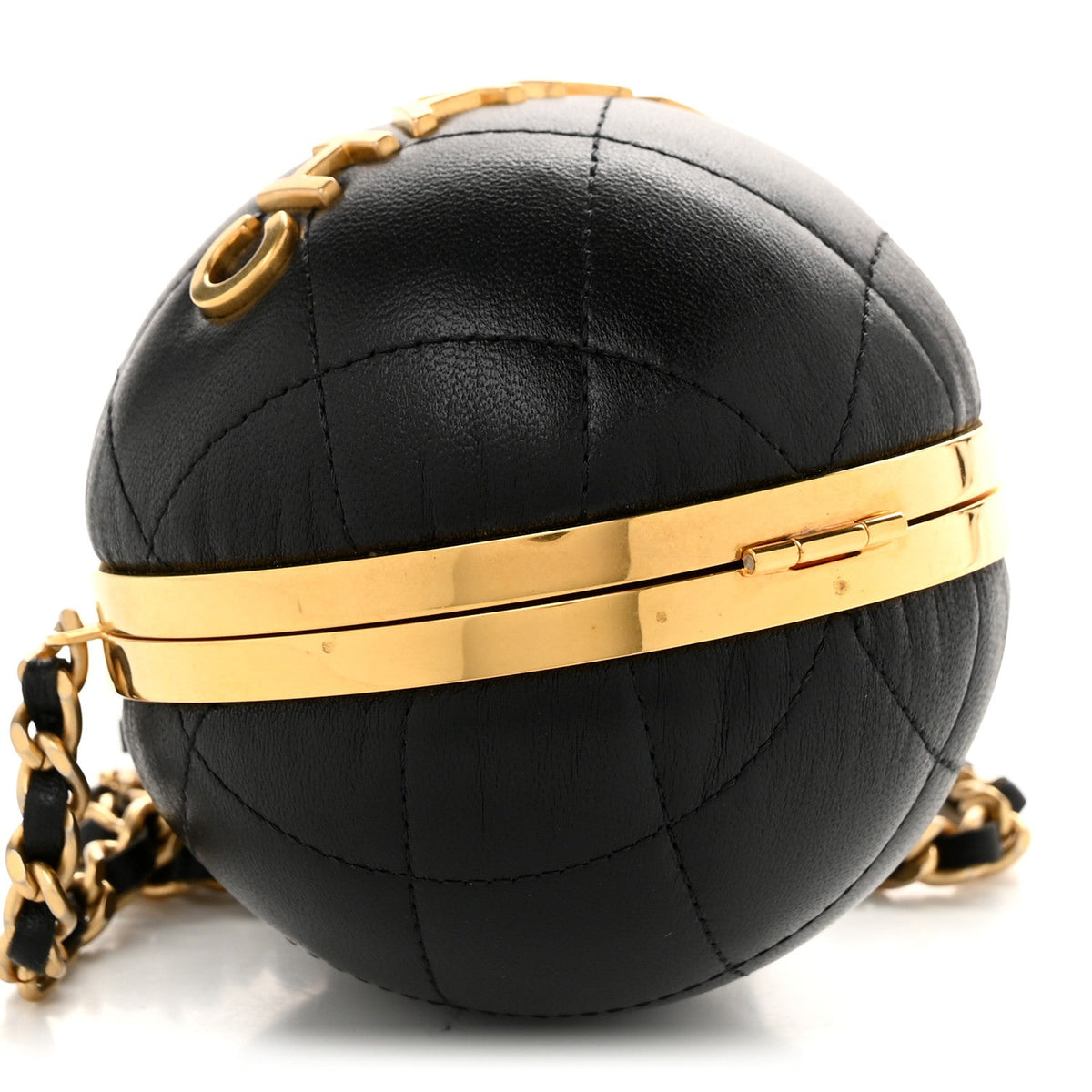 Quilted Lambskin Clutch Bag - Black