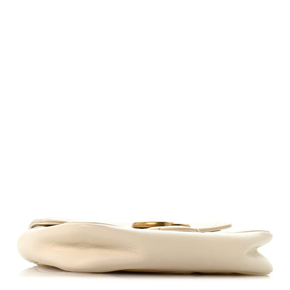 Mini Calfskin Shoulder Bag - White