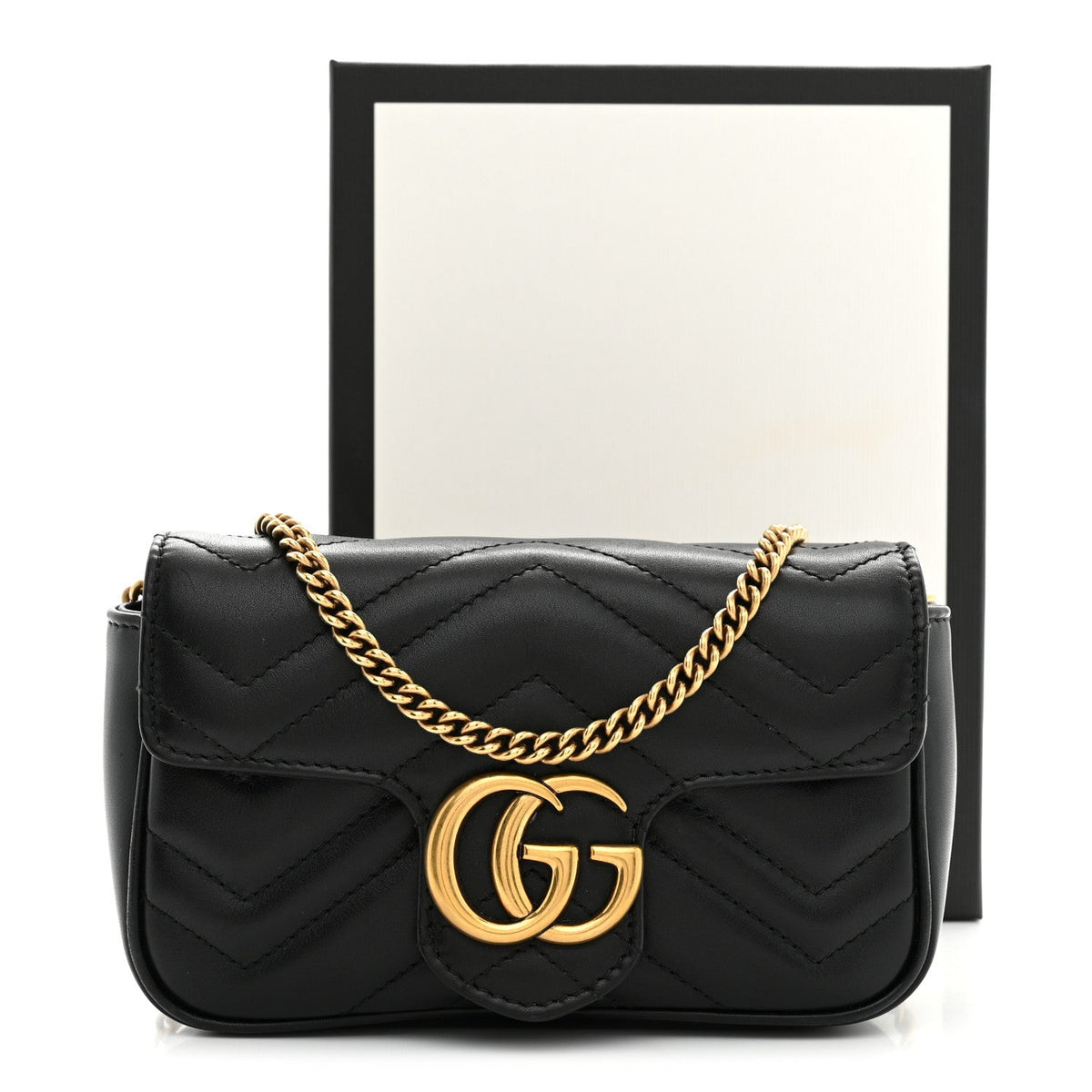 Mini Calfskin Shoulder Bag - Black
