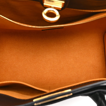 Calfskin Handbag - Black