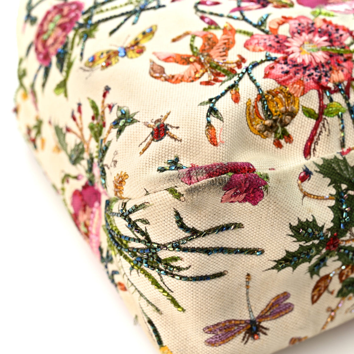 Large Canvas Hobo Bag - White