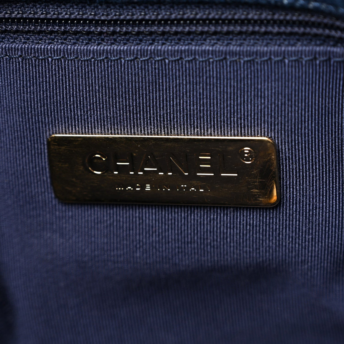 Medium Quilted Flap Shoulder Bag - Blue
