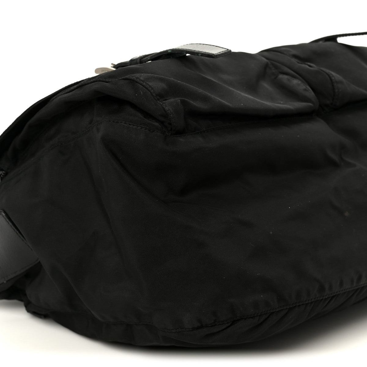 Nylon Shoulder Bag - Black