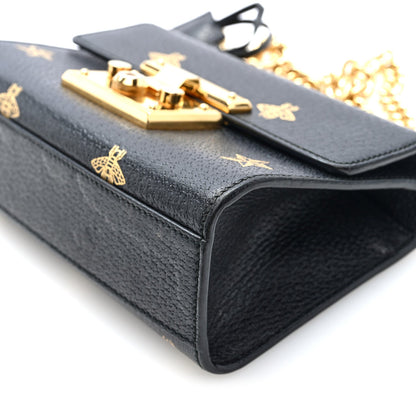 Small Calfskin Shoulder Bag - Black