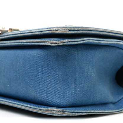 Medium Flap Shoulder Bag - Light Blue