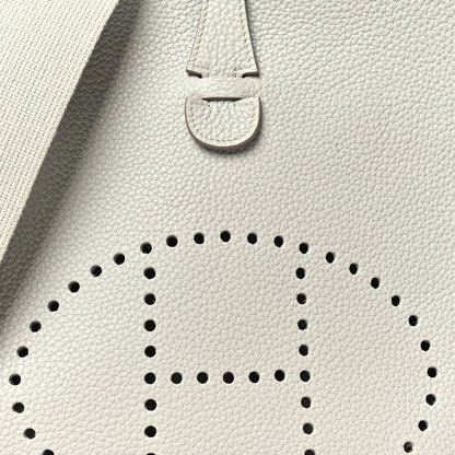 Taurillon Clemence Evelyne Iii Pm Gris P Handbag