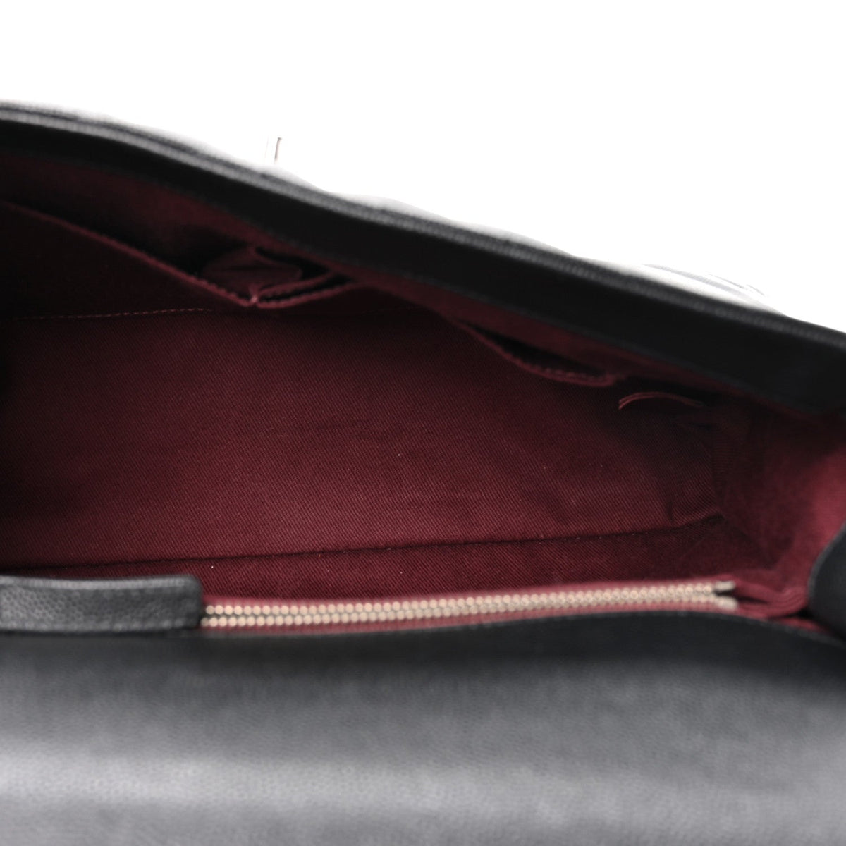Medium Quilted Caviar Flap Shoulder Bag - Black