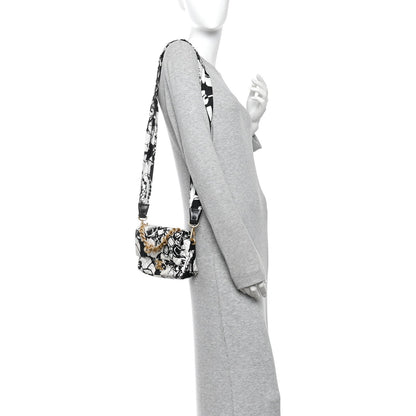 Mini Canvas Flap Shoulder Bag - White