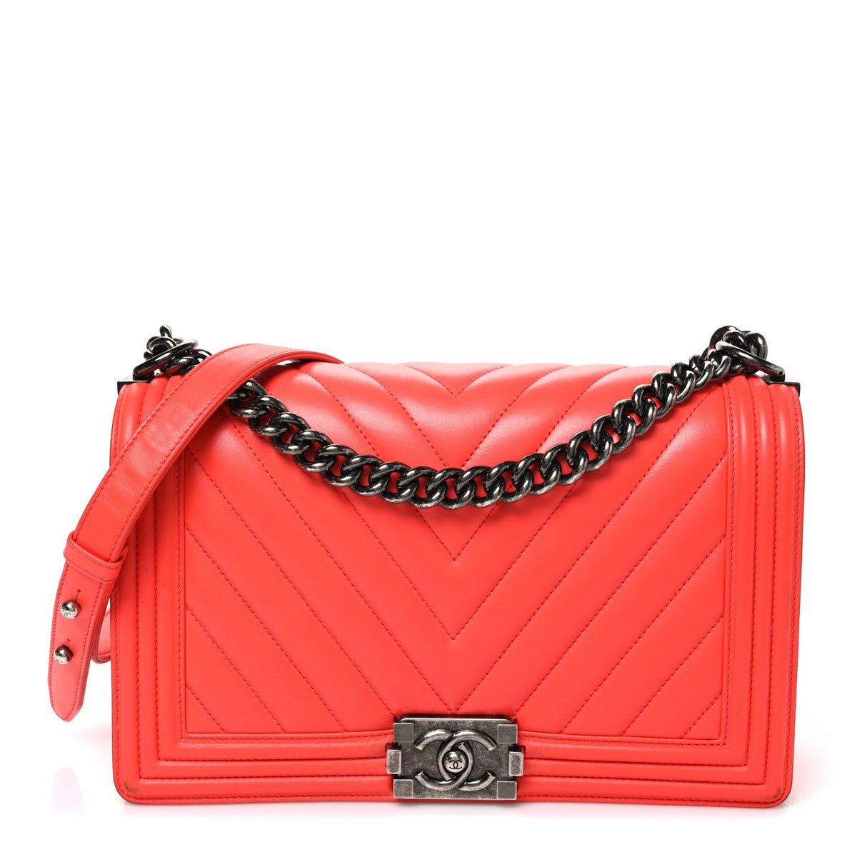 Medium Quilted Lambskin Flap Shoulder Bag