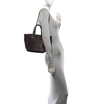 Mini Calfskin Tote Bag - Brown