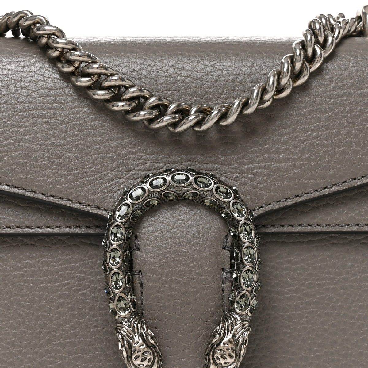 Mini Calfskin Shoulder Bag - Grey