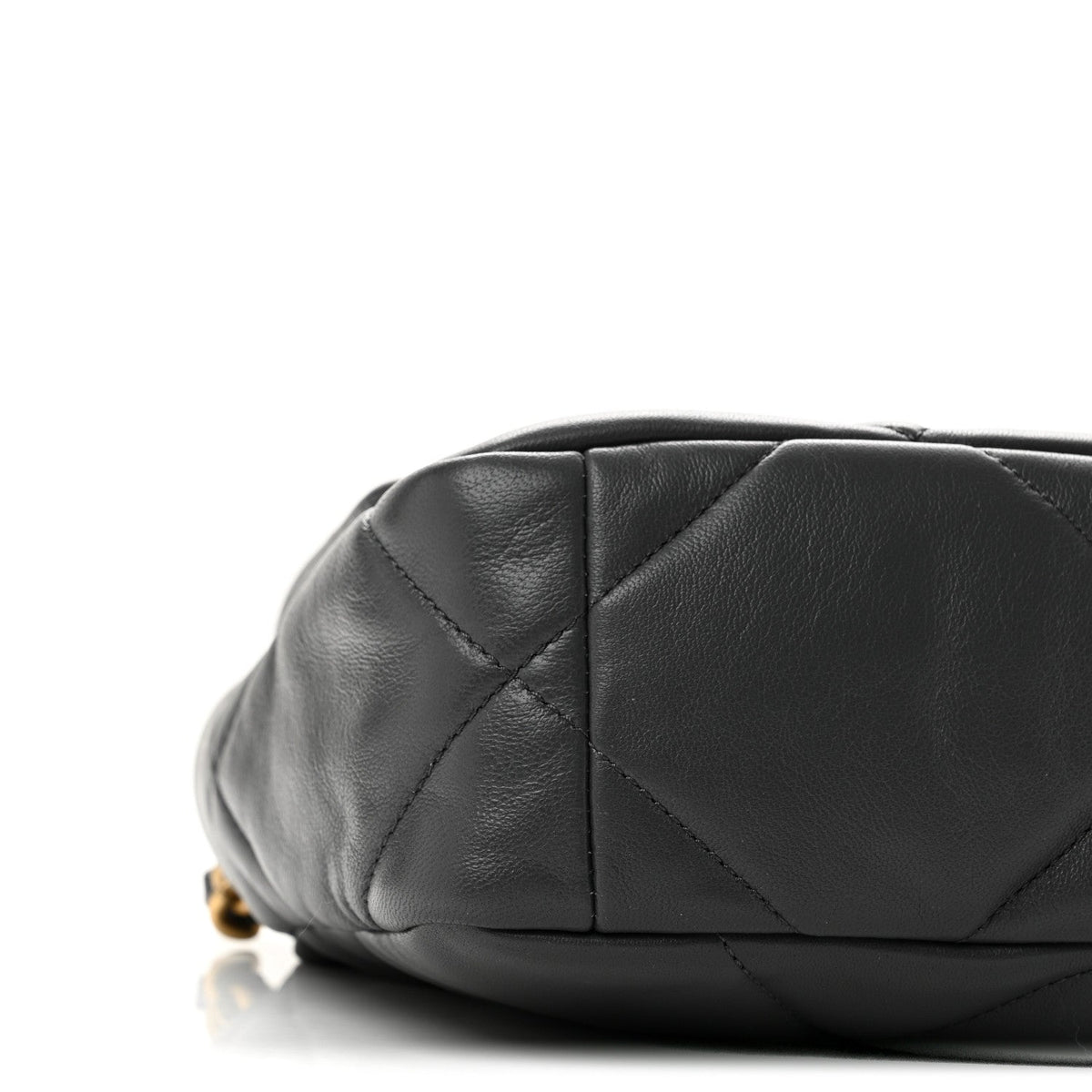 Medium Quilted Lambskin Flap Shoulder Bag - Grey