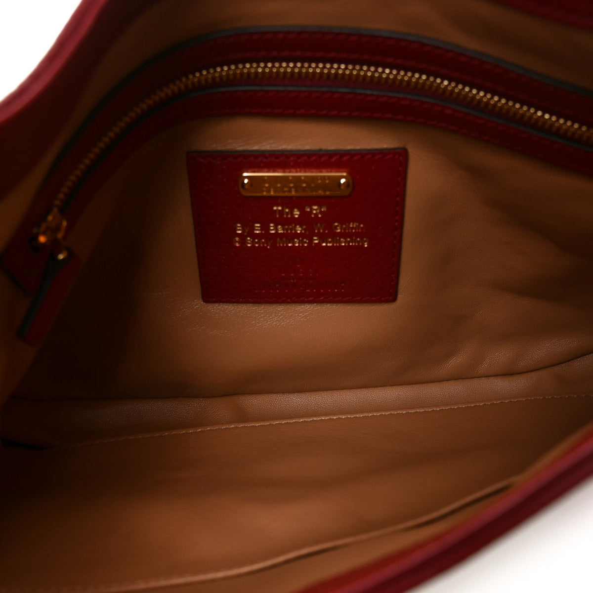 Small Calfskin Canvas Hobo Bag - Red