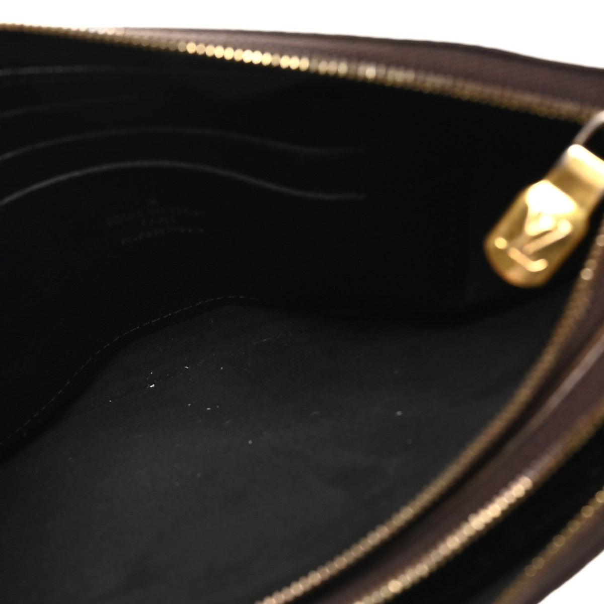 Reverse Monogram Giant Double Zip Pochet Handbag