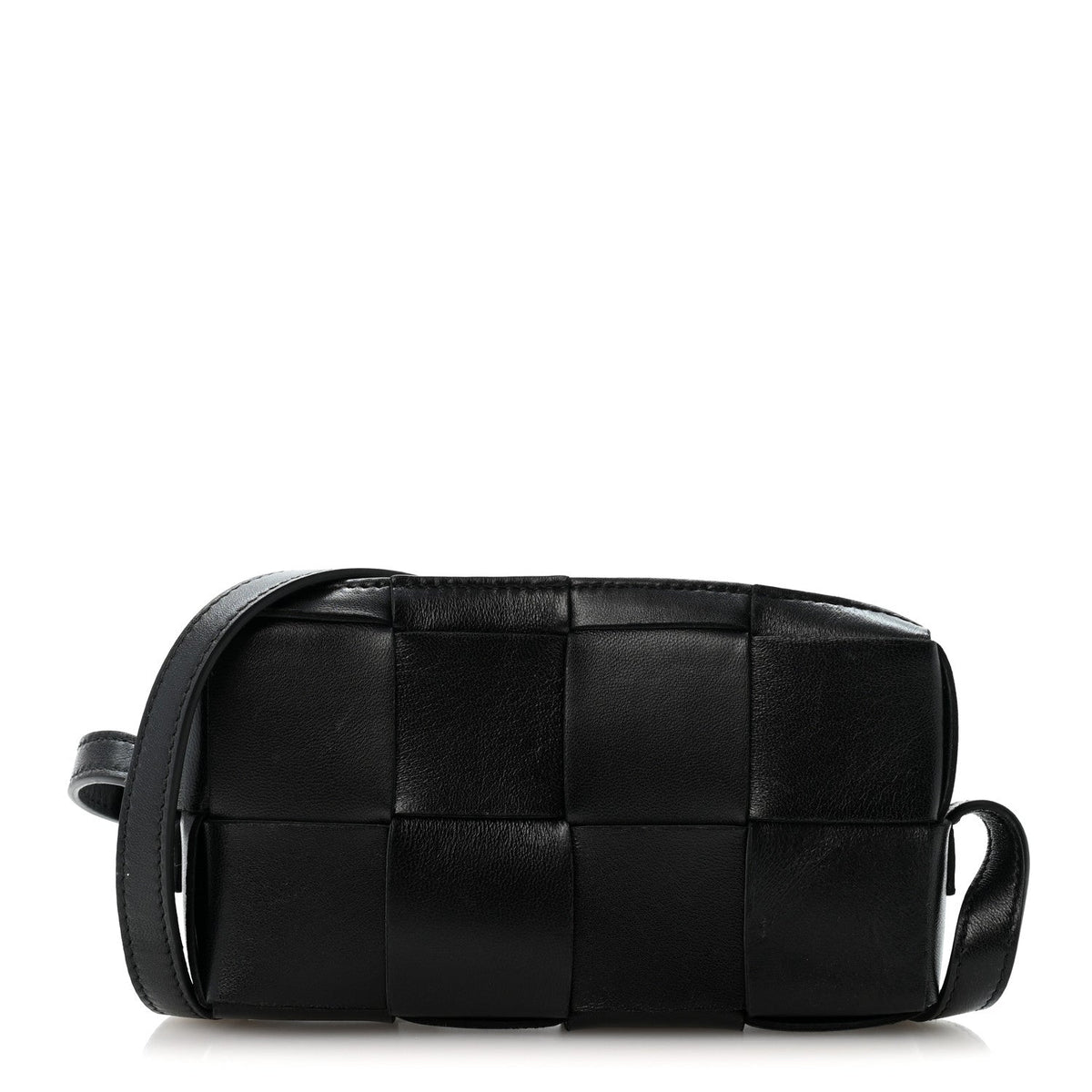 Maxi Lambskin Crossbody Bag - Black