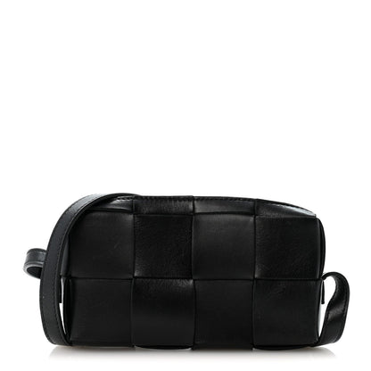 Maxi Lambskin Crossbody Bag - Black