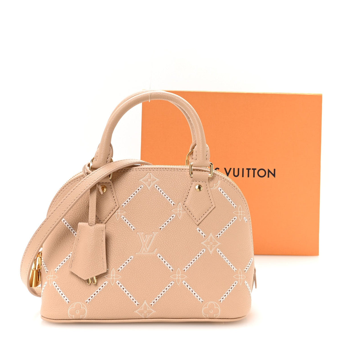 Empreinte Bi-Color Alma Bb Hazelnut Handbag