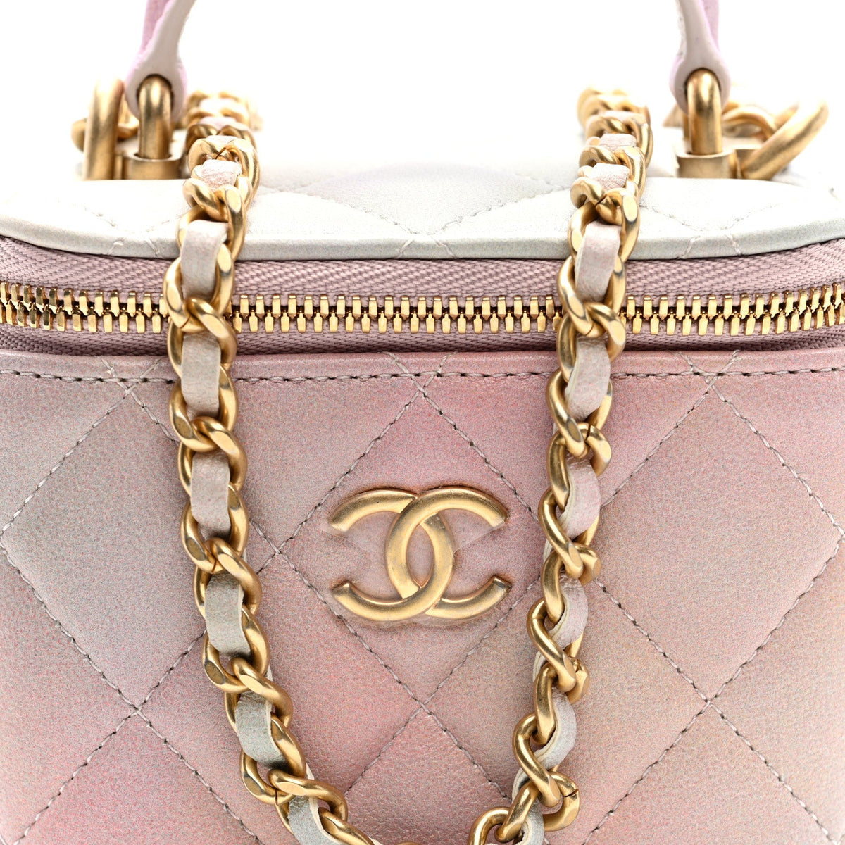 Mini Quilted Lambskin Handbag - Pink