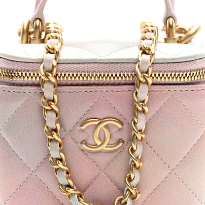 Mini Quilted Lambskin Handbag - Pink