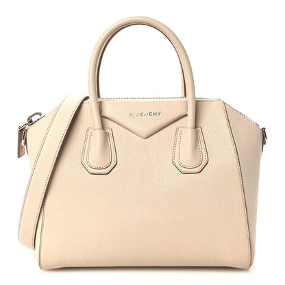 Small Goatskin Handbag - Beige
