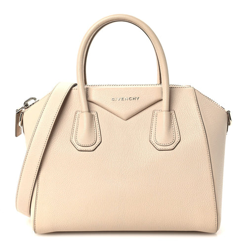 Small Goatskin Handbag - Beige