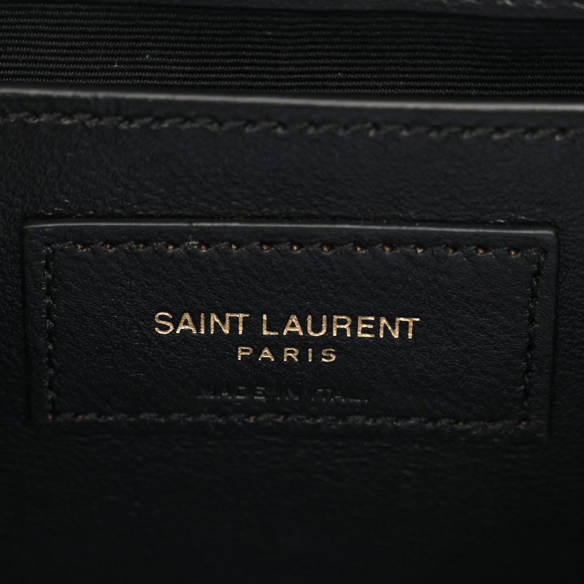 Mini Quilted Lambskin Handbag - Black