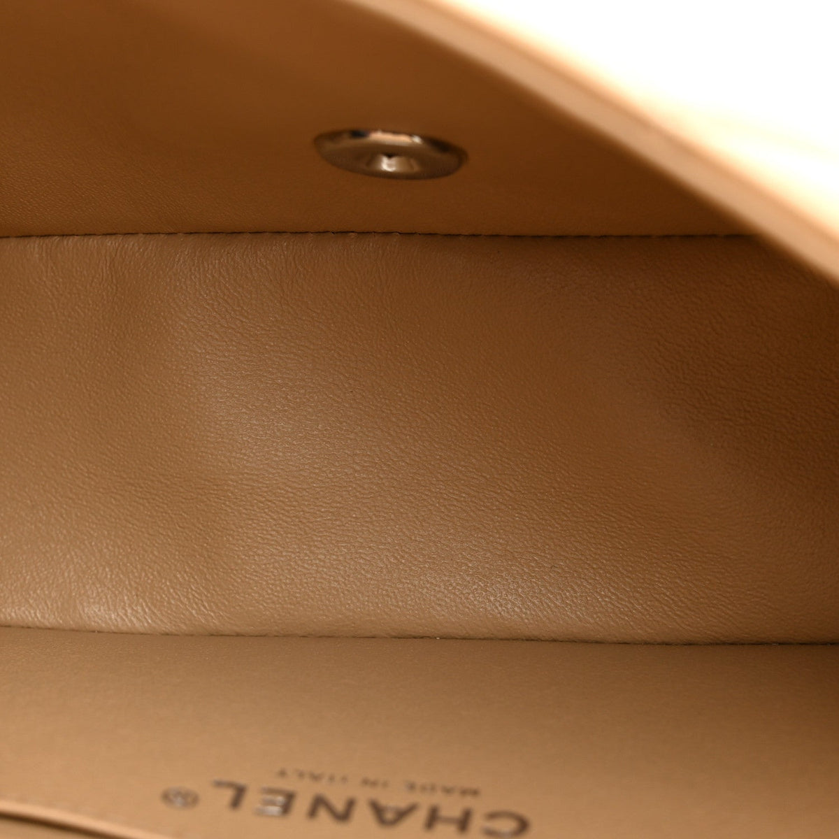 Mini Quilted Lambskin Flap Shoulder Bag - Tan