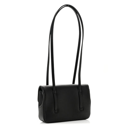 Mini Caviar Shoulder Bag - Black