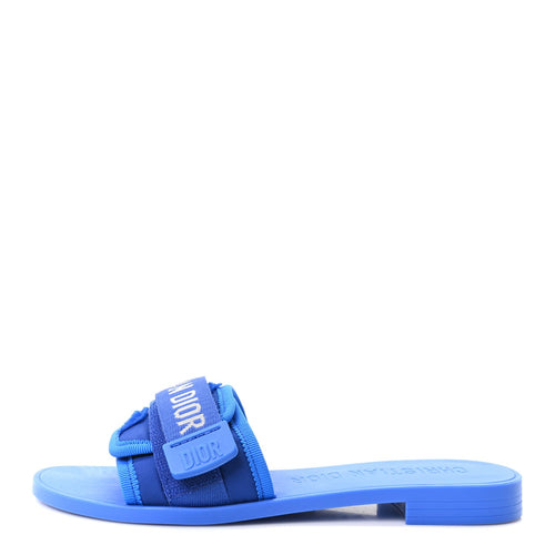Technical Stretch Fabric Camouflage Dio(R)Evolution Slide Sandals Blue