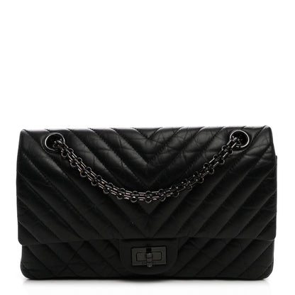 Quilted Calfskin Flap Shoulder Bag - Black