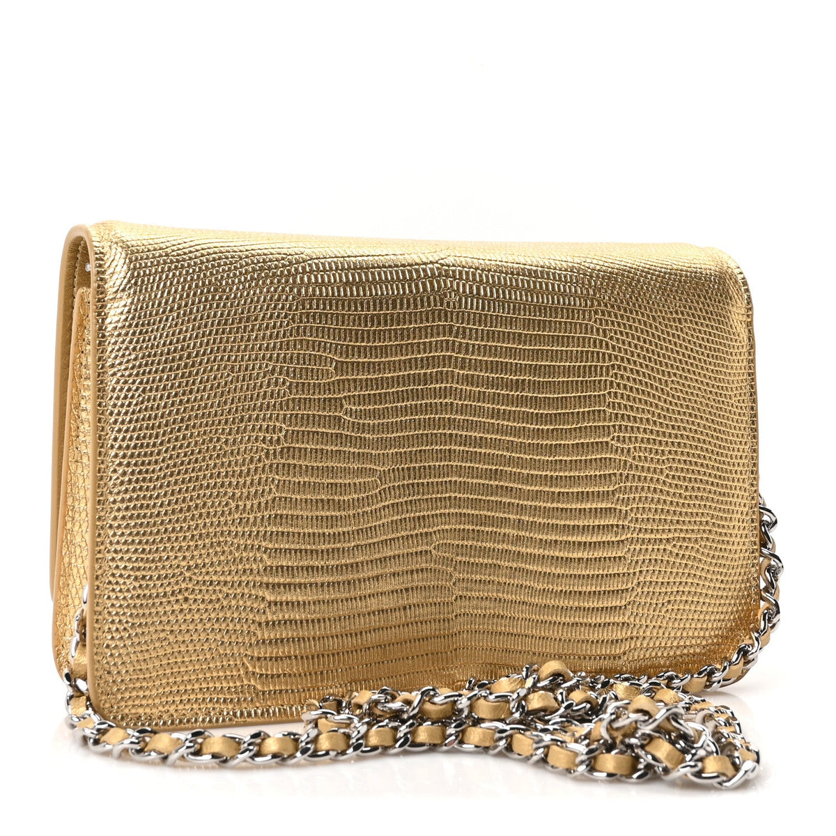 Calfskin Wallet Bag - Gold