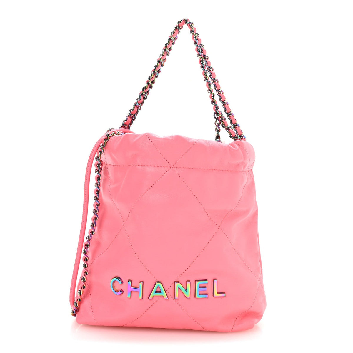 Mini Quilted Calfskin Handbag - Pink