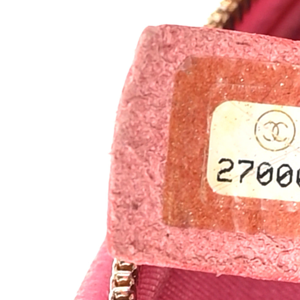 Small Quilted Caviar Backpack - Pink