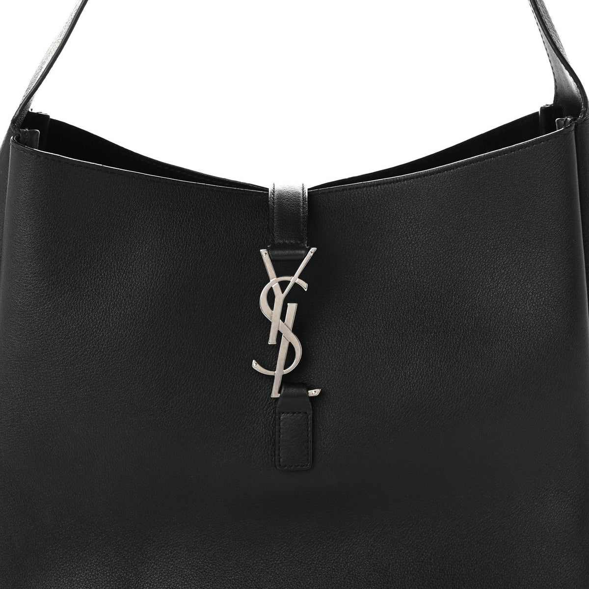 Large Calfskin Hobo Bag - Black