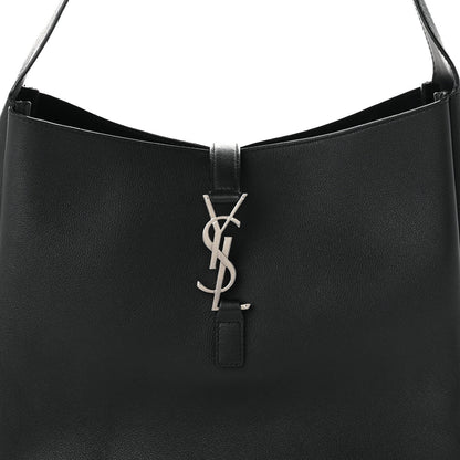 Large Calfskin Hobo Bag - Black