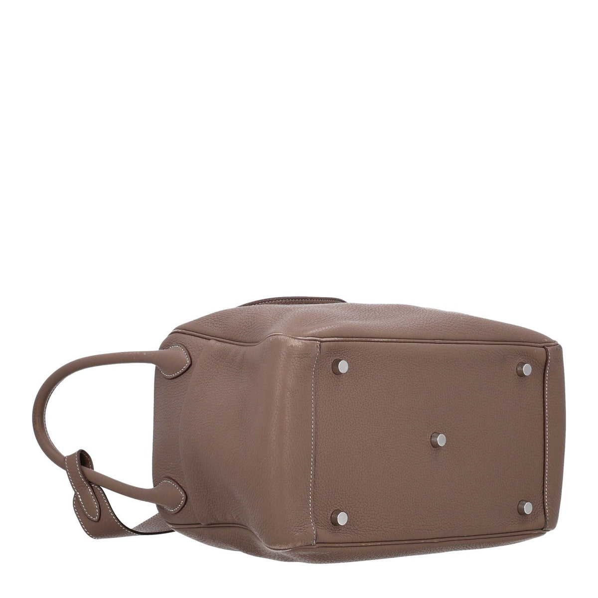 Taurillon Clemence Lindy 30 Etoupe Handbag