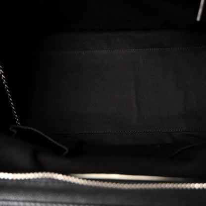 Large Quilted Calfskin Tote Bag - Black