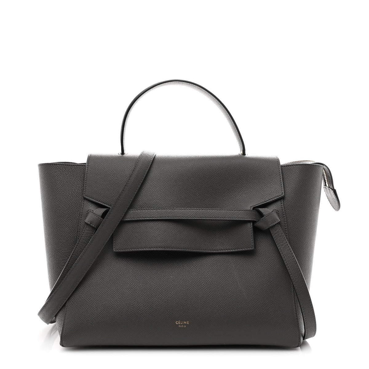 Mini Calfskin Belt Bag - Grey