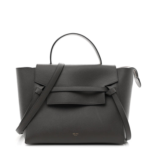 Mini Calfskin Belt Bag - Grey