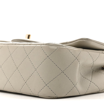 Mini Quilted Lambskin Flap Shoulder Bag - Tan