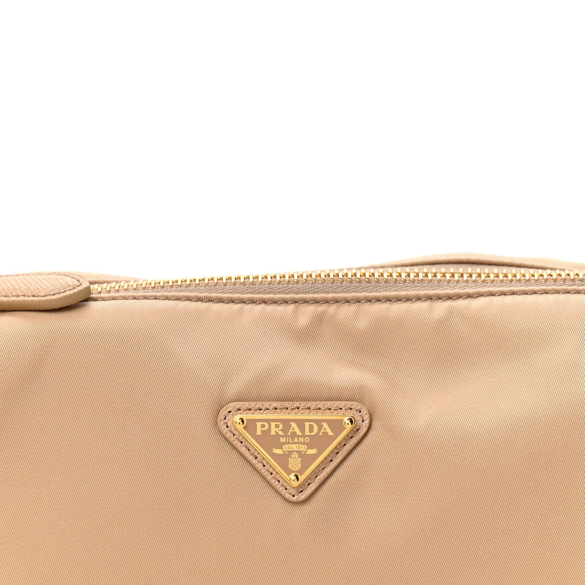 Nylon Shoulder Bag - Brown