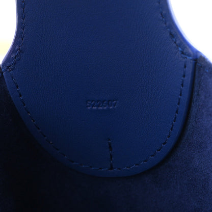 Medium Calfskin Bucket Bag - Blue