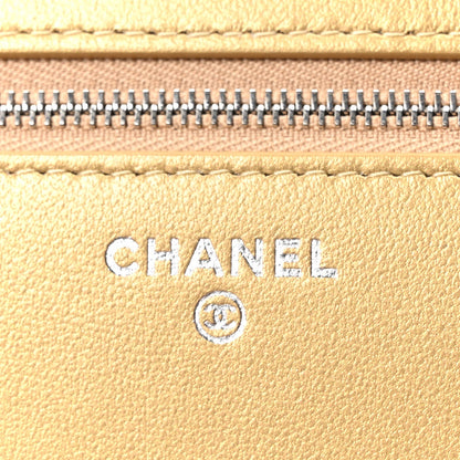 Calfskin Wallet Bag - Gold