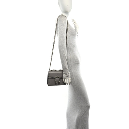 Mini Calfskin Shoulder Bag - Grey