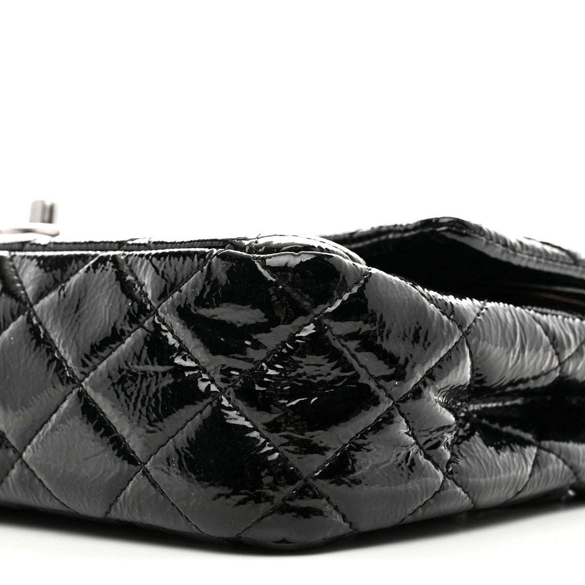 Medium Quilted Flap Shoulder Bag - Black