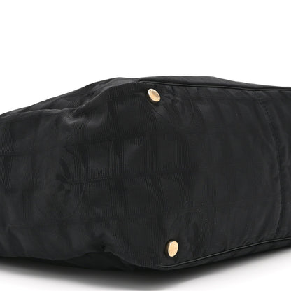 Medium Nylon Tote Bag - Black